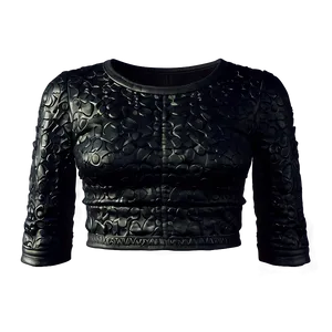 Black Crop Top Textures PNG 06282024