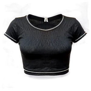 Black Crop Top Themes PNG Ywb