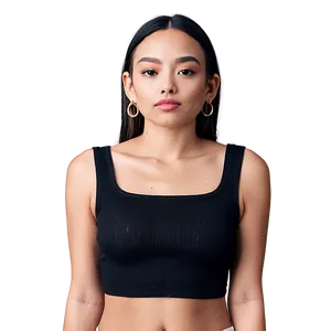 Black Crop Top Trends PNG Rvo10 PNG