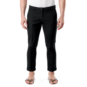 Black Cropped Pants PNG Iwa PNG