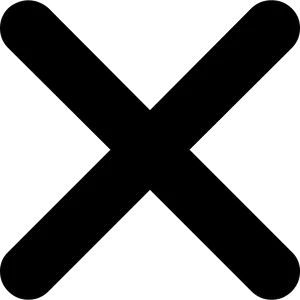 Black Cross Icon PNG image
