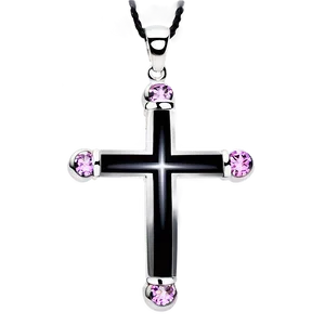 Black Cross Jewelry Design Png Tif PNG image