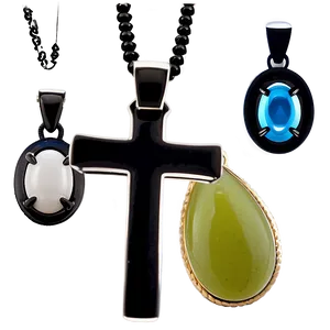 Black Cross Jewelry Design Png Wes86 PNG image