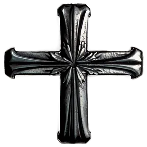 Black Cross On White Background Png 05242024 PNG image