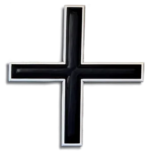 Black Cross On White Background Png Piy52 PNG image