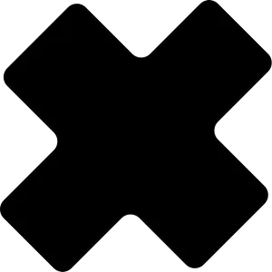 Black Cross Symbol Graphic PNG image