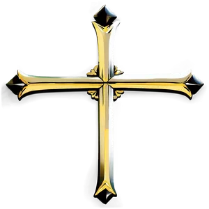 Black Cross With Crown Png 2 PNG image