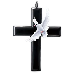 Black Cross With Dove Png 85 PNG image