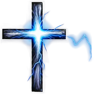 Black Cross With Lightning Png Ine20 PNG image