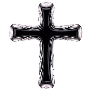 Black Cross With Rays Png 76 PNG image