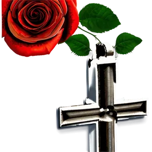 Black Cross With Roses Png Ulq4 PNG image