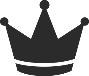 Black Crown Graphic PNG image