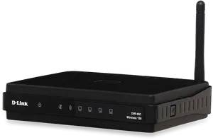 Black D Link Wireless Router D I R601 PNG image