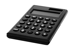 Black Desktop Calculator PNG image