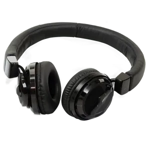 Black Dj Headphones Png 06212024 PNG image