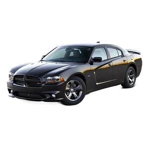 Black Dodge Charger Design Png 06122024 PNG image