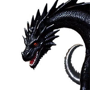 Black Dragon Guarding Gateway Png Ifd75 PNG image