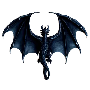 Black Dragon Wings Spread PNG Itj PNG