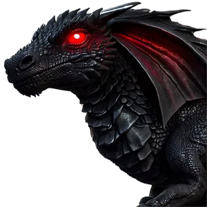 Black Dragon With Red Eyes Png 71 PNG image