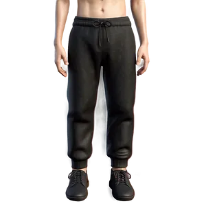 Black Drawstring Pants PNG Meb PNG