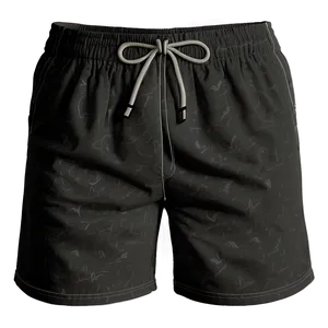 Black Drawstring Shorts Png 06132024 PNG image