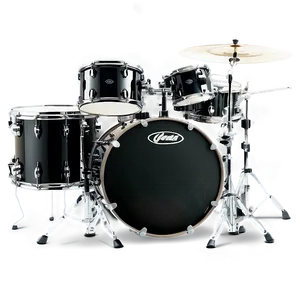 Black Drum Kit PNG 06212024