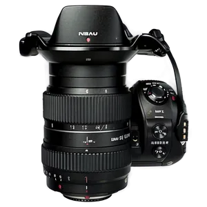 Black Dslr Camera PNG Yfv
