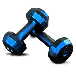 Black Dumbbell Design Png 05252024 PNG image