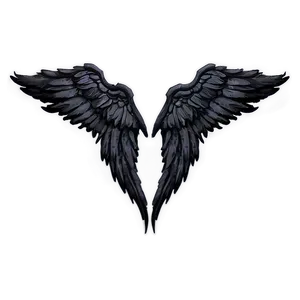Black Emo Wings PNG Euq67 PNG