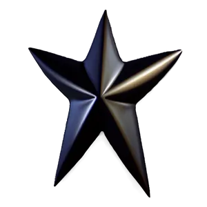 Black Fade Star PNG Fbx PNG