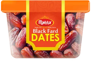 Black Fard Dates Packaging PNG image