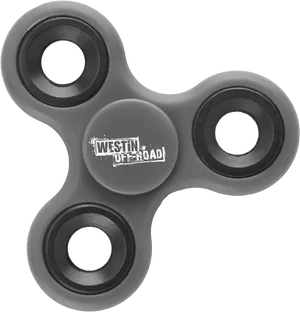 Black Fidget Spinnerwith Logo PNG image