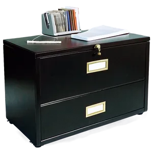 Black Filing Cabinet Png 5 PNG image