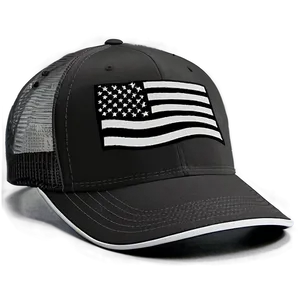 Black Flag Trucker Hat PNG Jcg