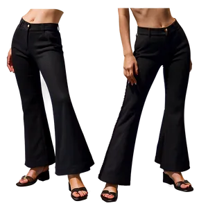 Black Flare Pants PNG 06212024