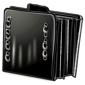 Black Folder Clipart PNG 74