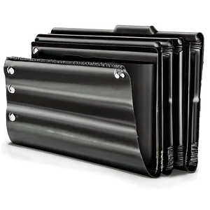Black Folder With Documents PNG Qta54