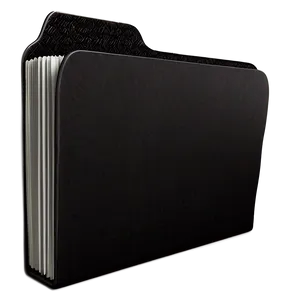 Black Folder With Label PNG Mir PNG