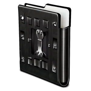 Black Folder With Lock PNG 70
