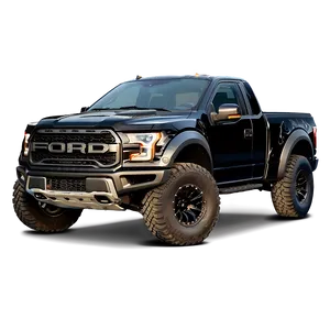 Black Ford F150 Raptor Png 06212024 PNG image