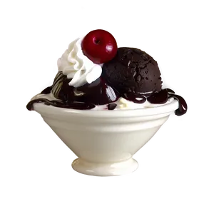 Black Forest Ice Cream Sundae Png 95 PNG image