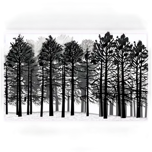 Black Forest Trees Scene PNG 06292024 PNG