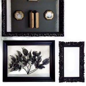 Black Frame For Gallery Wall PNG 06262024 PNG