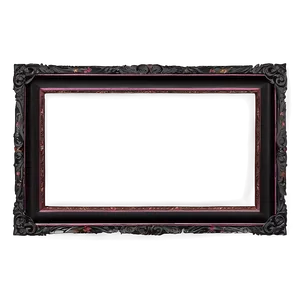 Black Frame For Painting Png 06262024 PNG image