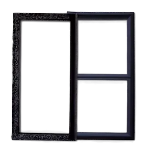 Black Frame Portrait Png 98 PNG image