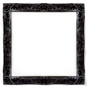 Black Frame Transparent Png 06262024 PNG image