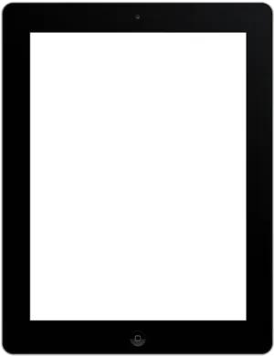 Black Frame White Screeni Pad PNG image