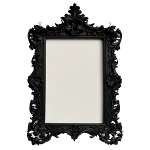 Black Frame With Shelf Png 06262024 PNG image