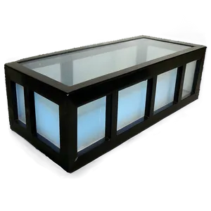 Black Framed Glass Box Png Kut PNG image