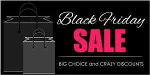 Black Friday Sale Advertisement PNG image